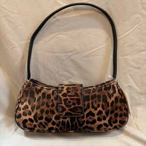 Windsor Leopard Y2K Style Faux Leather Shoulder Bag NWT